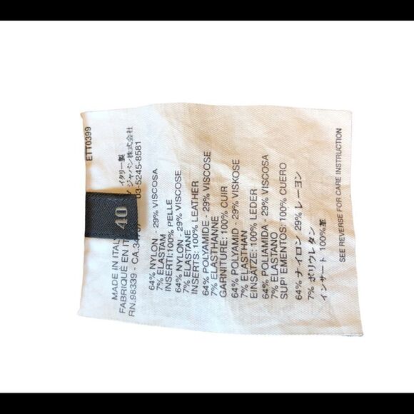 PRADA Plaid Skirt with Leather Trim Pockets EUC - Picture 10 of 14